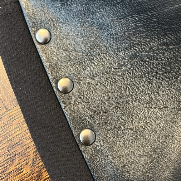 Club Monaco Faux Leather & studs leggings - Picture 10 of 11